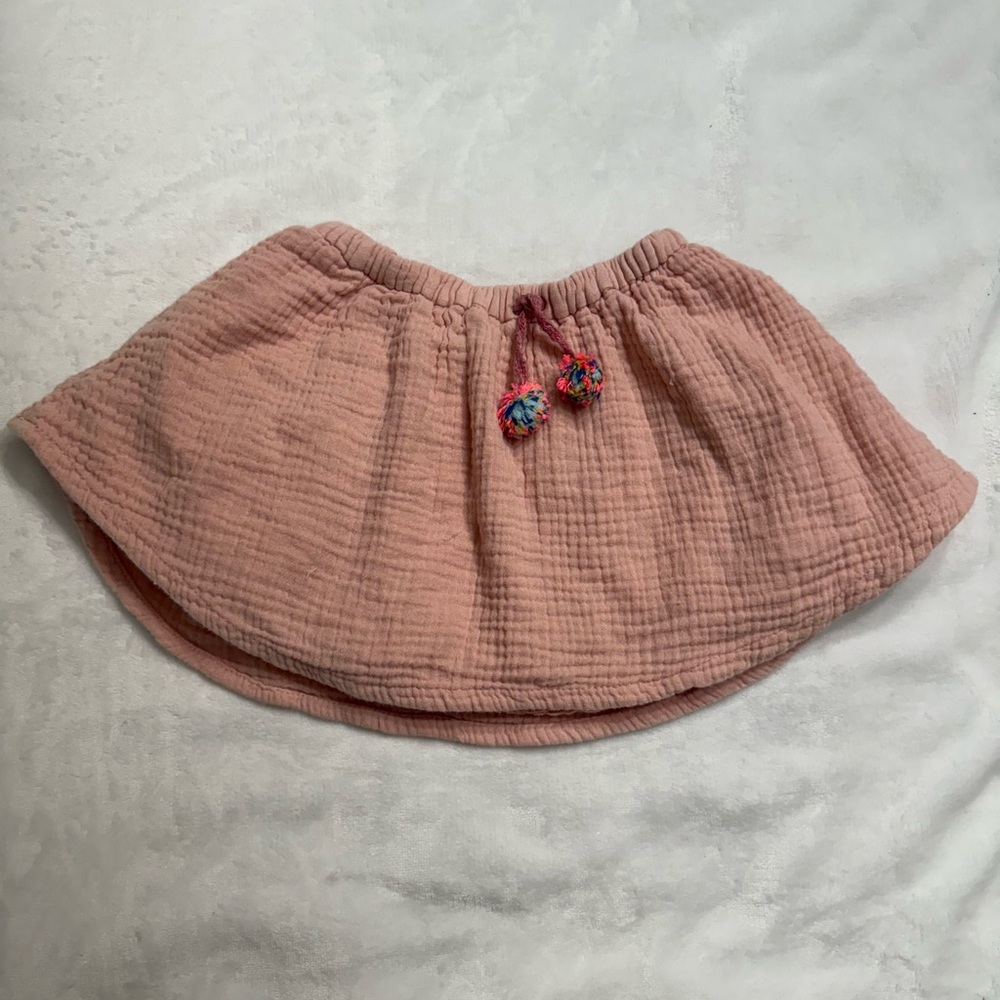 Zara Skirt with Pom Pom Ties